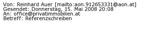 Referenzschreiben Absender