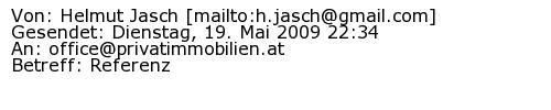Referenzschreiben Absender