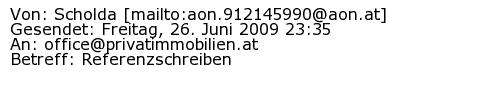 Referenzschreiben Absender