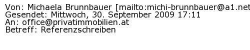 Referenzschreiben Absender
