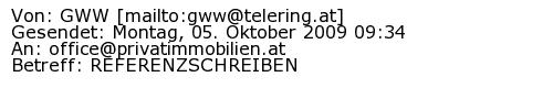 Referenzschreiben Absender