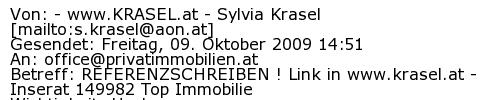 Referenzschreiben Absender