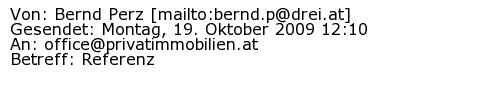 Referenzschreiben Absender