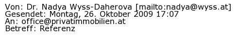 Referenzschreiben Absender
