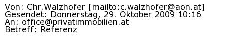 Referenzschreiben Absender