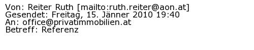 Referenzschreiben Absender