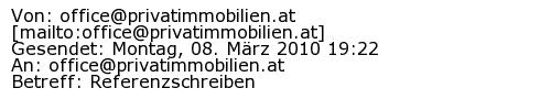 Referenzschreiben Absender