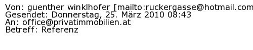 Referenzschreiben Absender