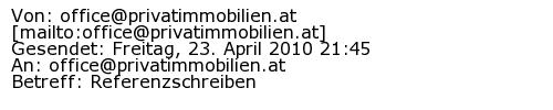 Referenzschreiben Absender