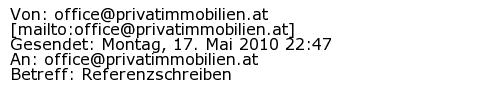 Referenzschreiben Absender