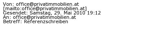 Referenzschreiben Absender