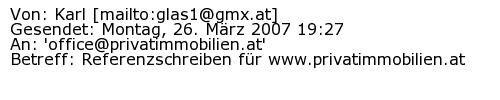 Referenzschreiben Absender