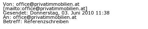 Referenzschreiben Absender