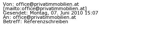 Referenzschreiben Absender