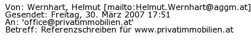 Referenzschreiben Absender