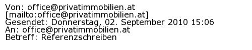 Referenzschreiben Absender