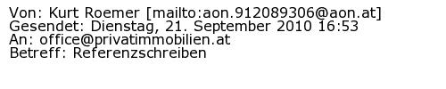Referenzschreiben Absender