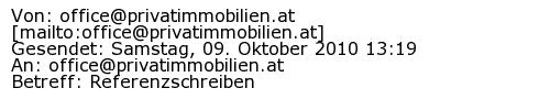Referenzschreiben Absender