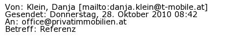 Referenzschreiben Absender