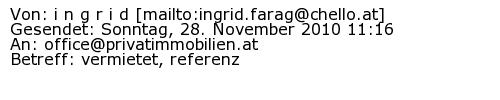 Referenzschreiben Absender