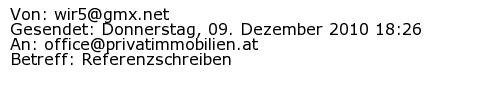 Referenzschreiben Absender