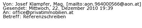 Referenzschreiben Absender