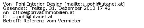 Referenzschreiben Absender