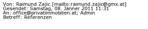 Referenzschreiben Absender