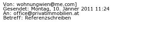Referenzschreiben Absender
