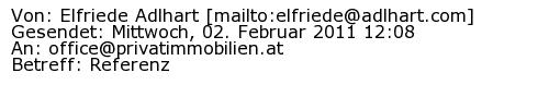 Referenzschreiben Absender
