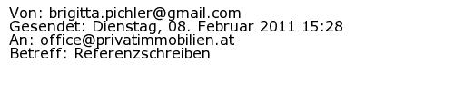 Referenzschreiben Absender