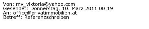 Referenzschreiben Absender