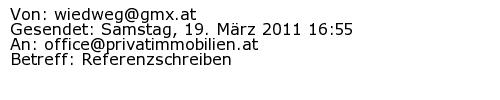 Referenzschreiben Absender