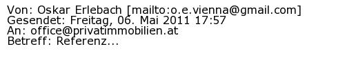 Referenzschreiben Absender