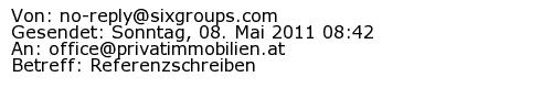 Referenzschreiben Absender