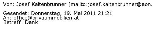 Referenzschreiben Absender
