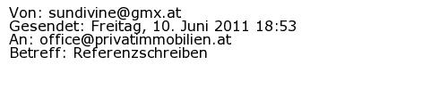 Referenzschreiben Absender