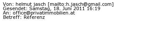 Referenzschreiben Absender