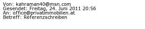 Referenzschreiben Absender