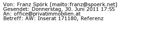 Referenzschreiben Absender