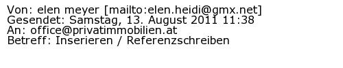 Referenzschreiben Absender