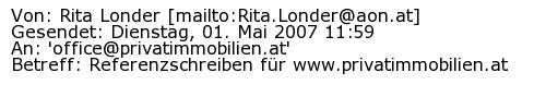 Referenzschreiben Absender