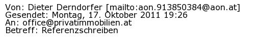 Referenzschreiben Absender