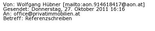 Referenzschreiben Absender