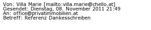 Referenzschreiben Absender