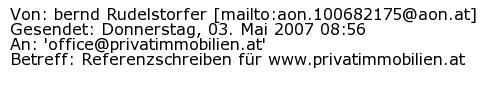 Referenzschreiben Absender