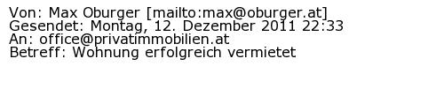 Referenzschreiben Absender