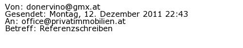 Referenzschreiben Absender