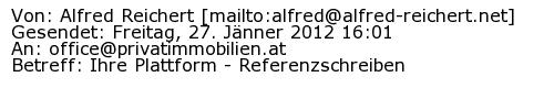 Referenzschreiben Absender