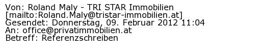 Referenzschreiben Absender